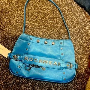 NWT Vintage Rocawear Bag with Silver Hardware and Embellishments